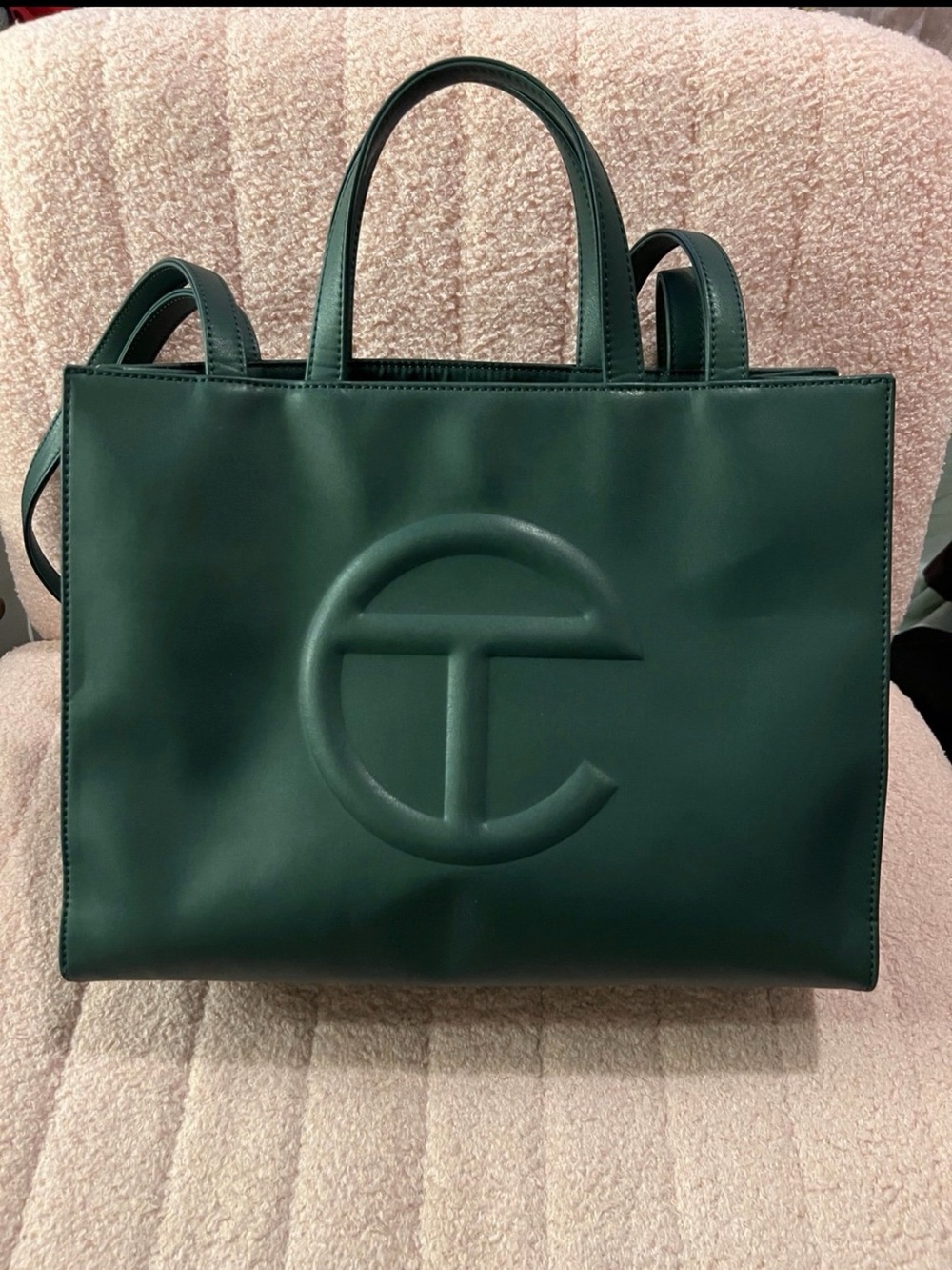 Telfar Large Shopper Tote in Dark Green